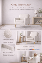 Velnora™ Cloud Bouclé Accent Chair