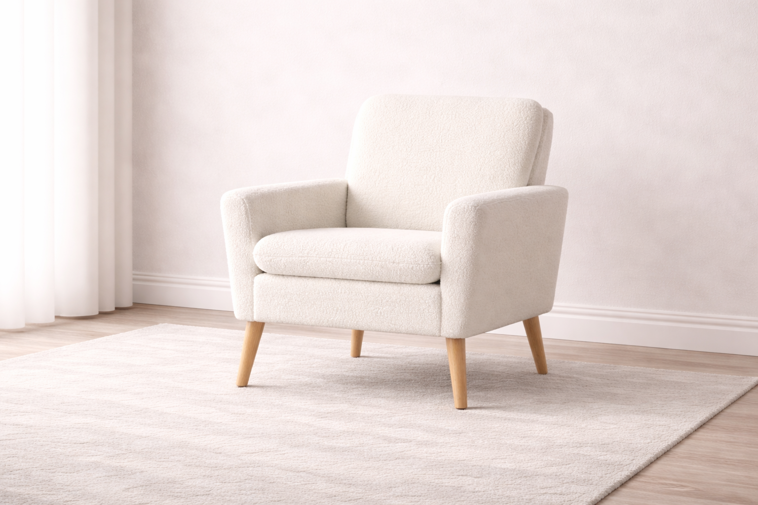 Velnora™ Cloud Bouclé Accent Chair