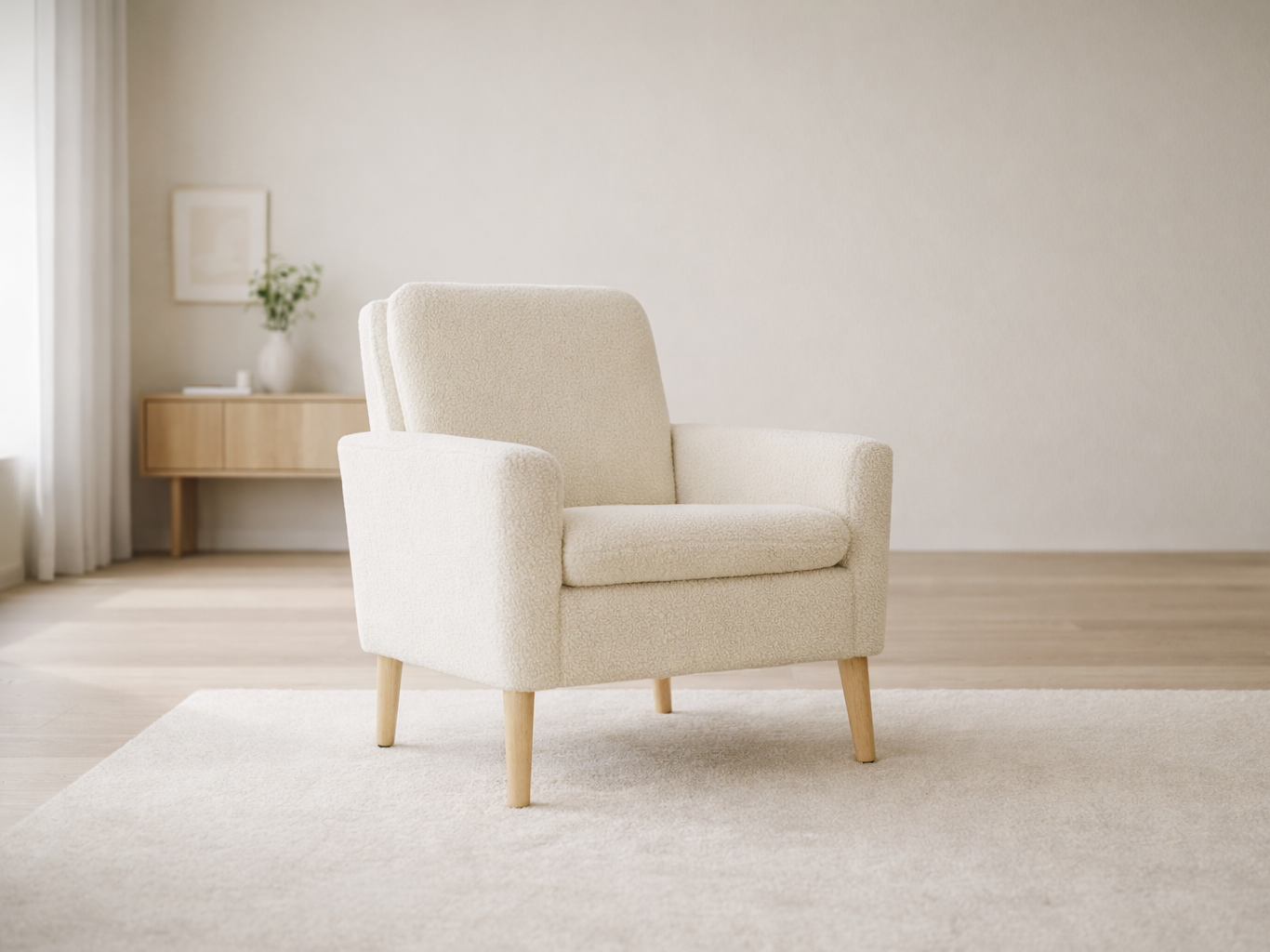 Velnora™ Cloud Bouclé Accent Chair