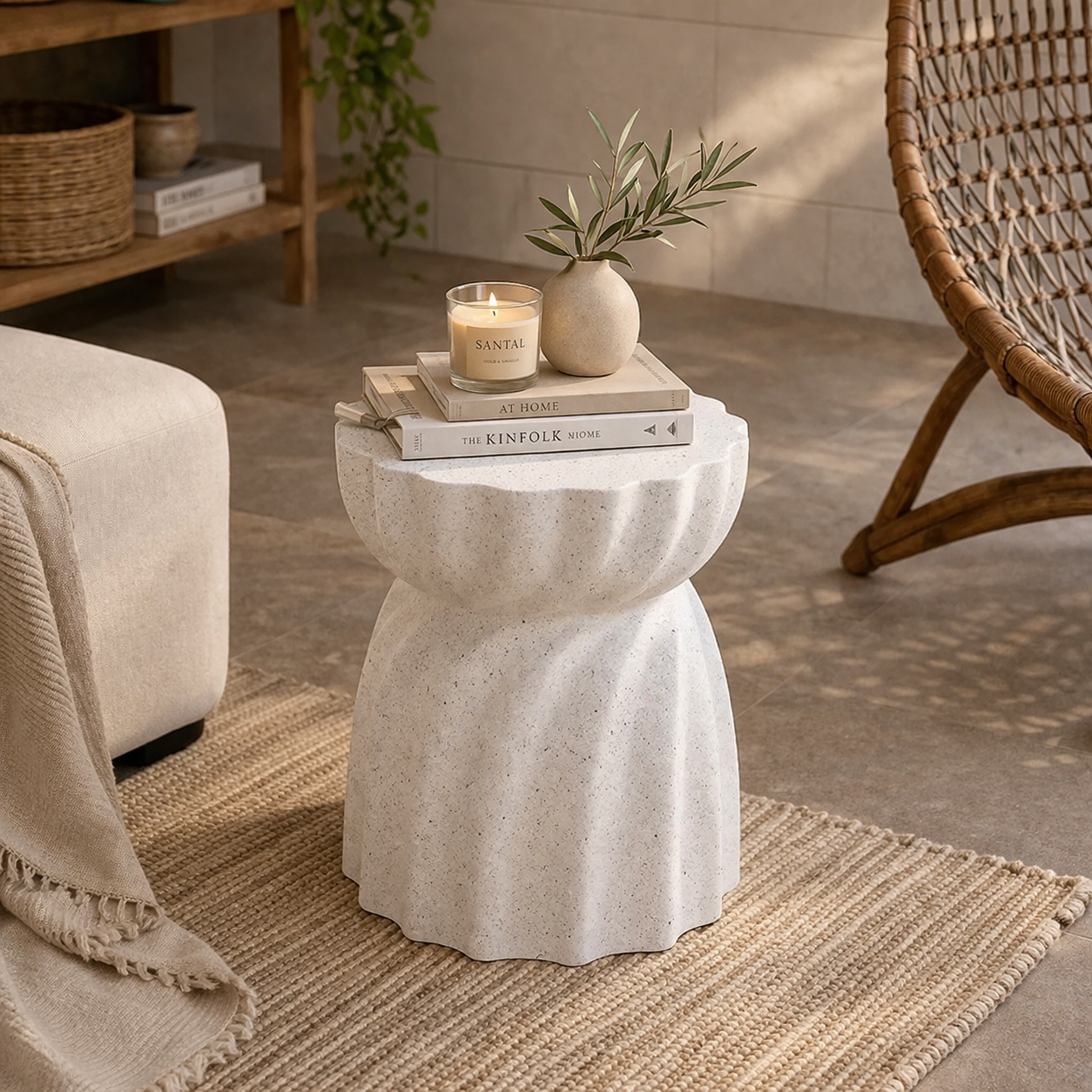 Velnora Drape Side Table
