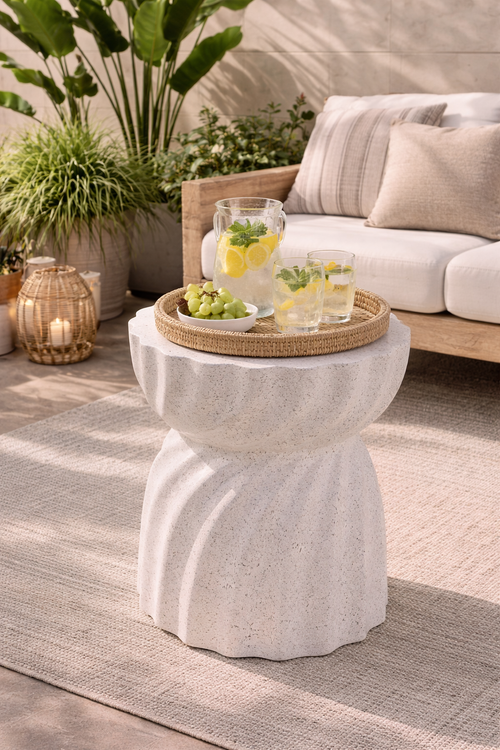Velnora Drape Side Table