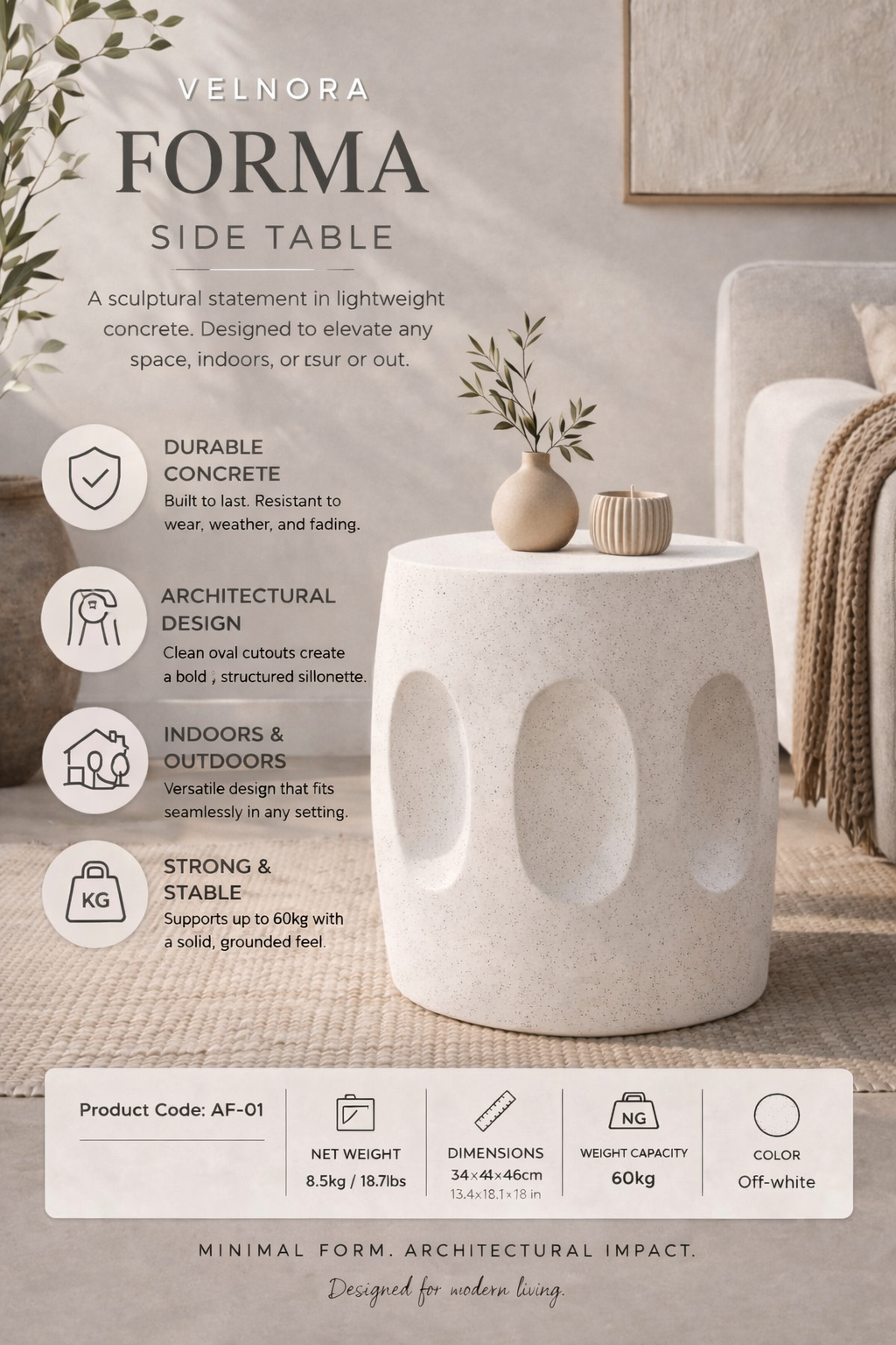 Velnora Forma Side Table